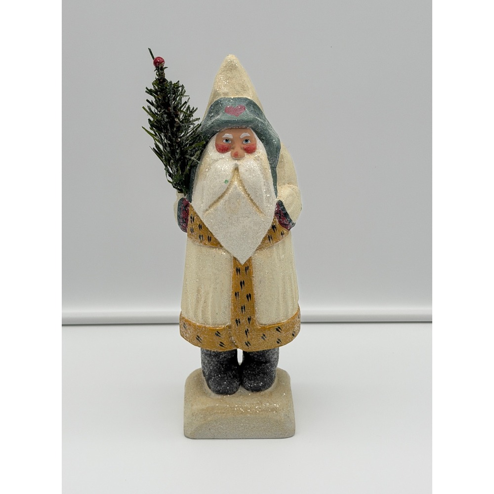 Vintage 1996 House of Hatten D Calla Santa Figurine Folk Art Christmas Decor